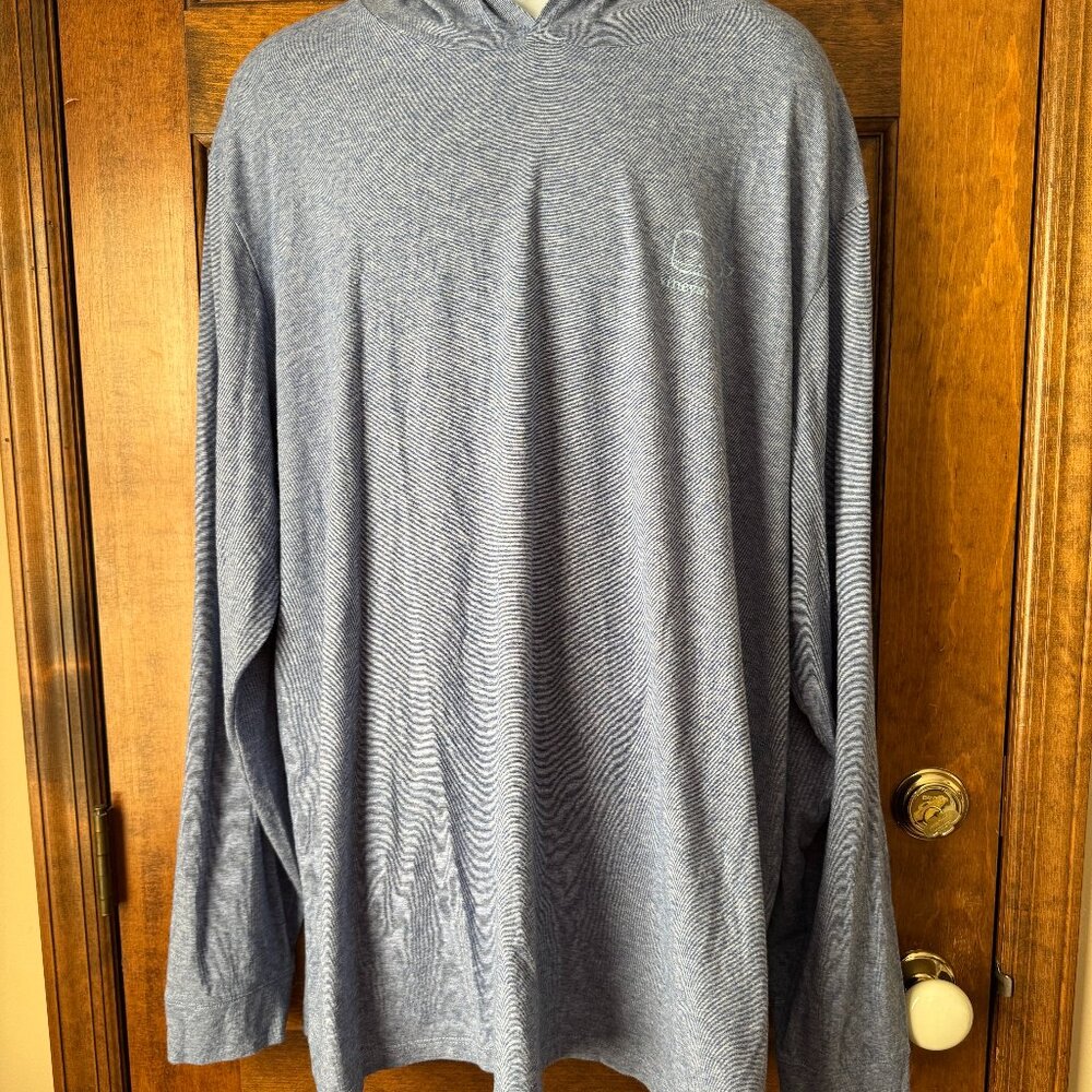 Vineyard Vines Blue w/White Edgartown Island Hopper Logo Lightweight Hoodie